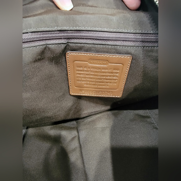 Coach Hobo Bag Buckle Pleated Brown Monogram Signature Handbag Purse - Picture 13 of 15